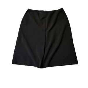 DKNY Black Midi Skirt With Slit
